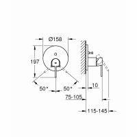 Смеситель Grohe Plus для ванны 24060003 схема 2