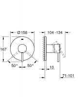 Смеситель Grohe Atrio для душа 24065003 схема 2