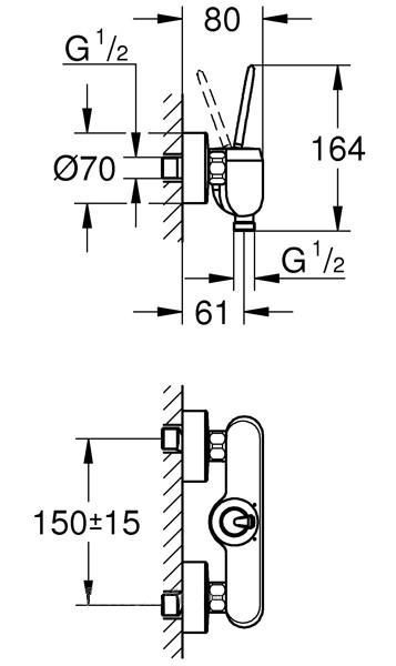 Смеситель Grohe Eurodisc Joystick для душа 23430 ФОТО