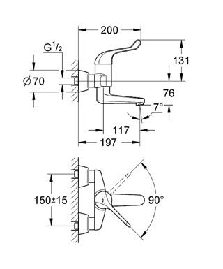 Смеситель Grohe Euroeco Speсial для раковины 32795000 ФОТО