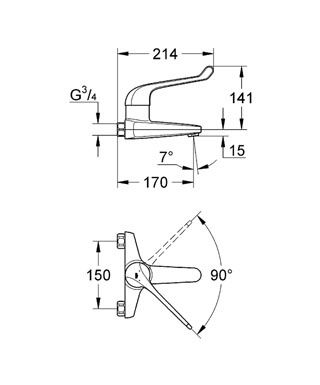 Смеситель Grohe Euroeco Speсial для раковины 32823000 ФОТО