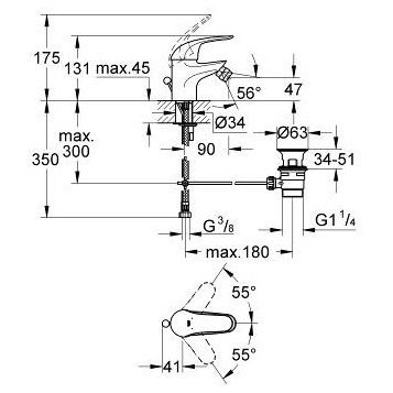 Смеситель для биде Grohe Euroeco 23263000 ФОТО