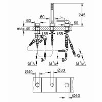 Смеситель Grohe Plus для раковины 23845003 схема 3