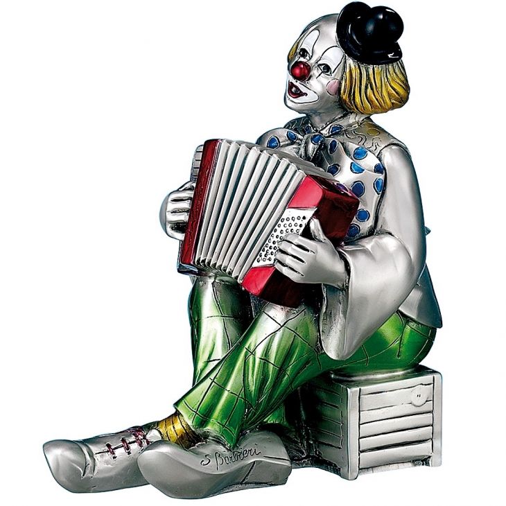 Клоун "Аккордеонист" (Италия, 17 см)