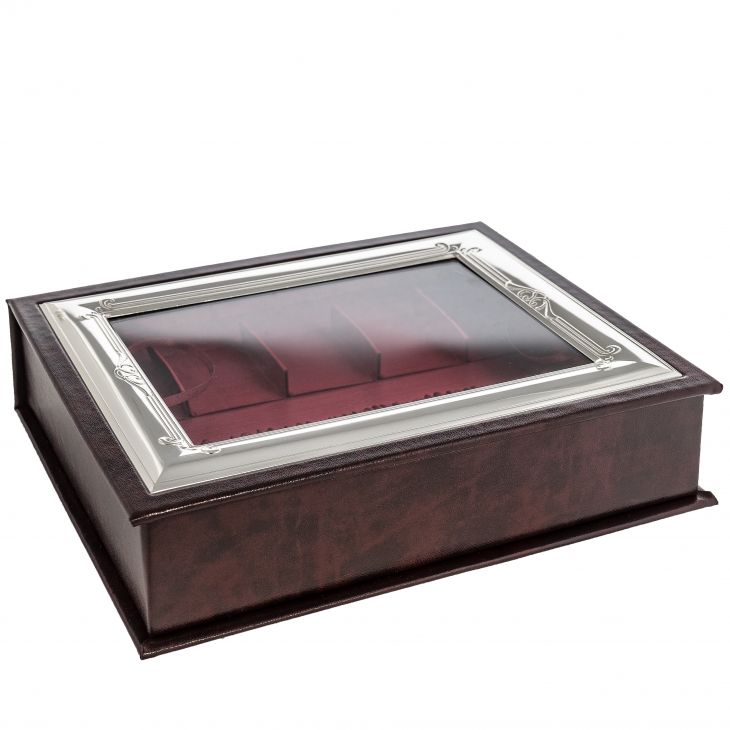 Шкатулка для часов "Статус" (Италия, 6х21х25 см)