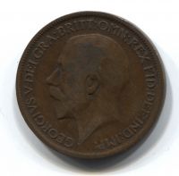 1/2 пенни 1920 года Великобритания
