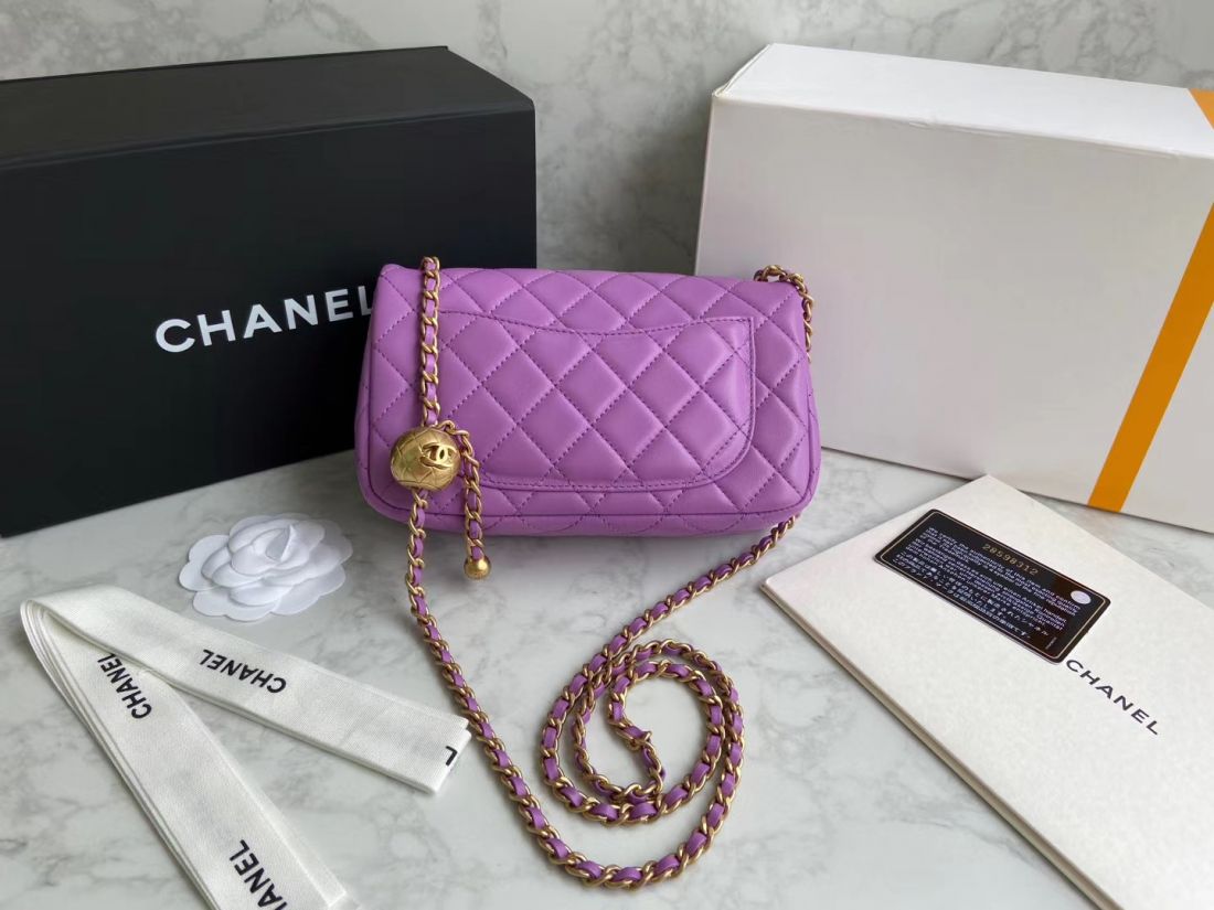 CHANEL Shoulder Flap Bag 20 cm