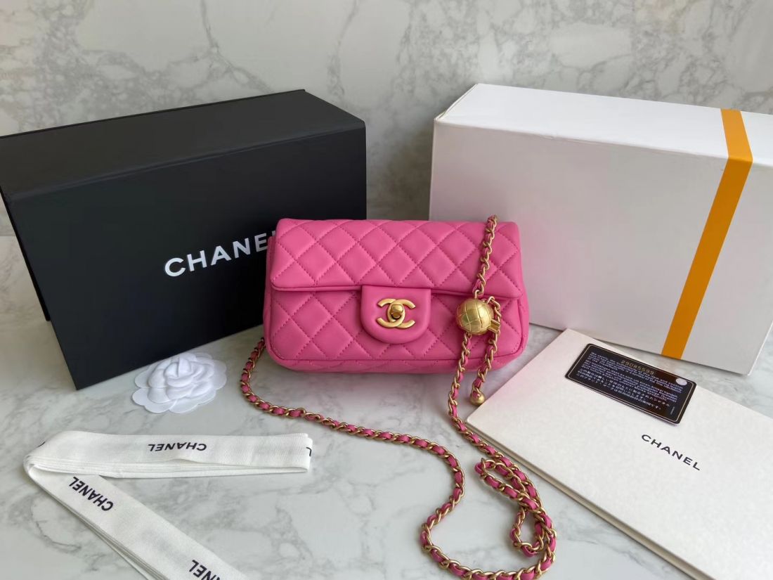 CHANEL Shoulder Flap Bag 20 cm