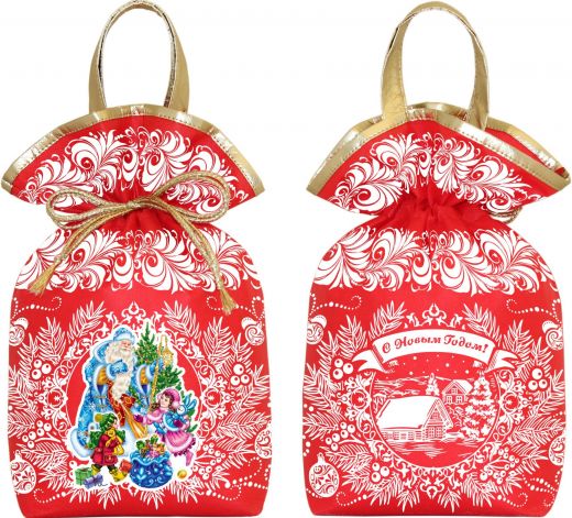 Дедушка Мороз с подарками (красный) 700 грамм