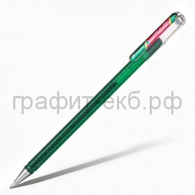 Ручка гелевая Pentel Hybrid Dual Metallic зеленый + красный металлик К110-DBDX