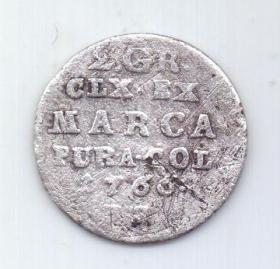 1/2 злотый - 15 грош 1766 года Польша