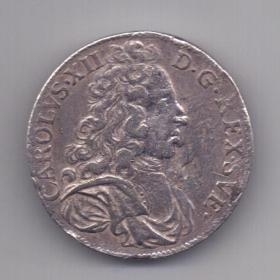 2 марки 1699 года Карл XII Швеция