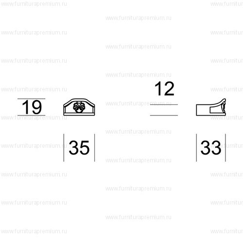 Мебельная ручка-кнопка Salice Paolo Genevra 446