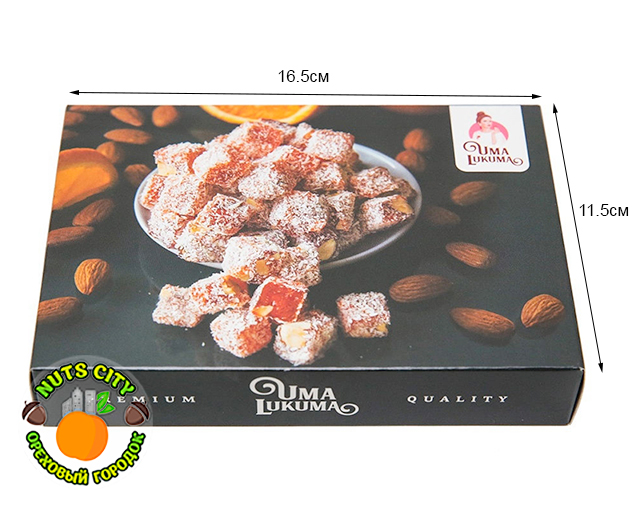 Лукум "Традиция" с ароматом апельсина и миндалем 180гр