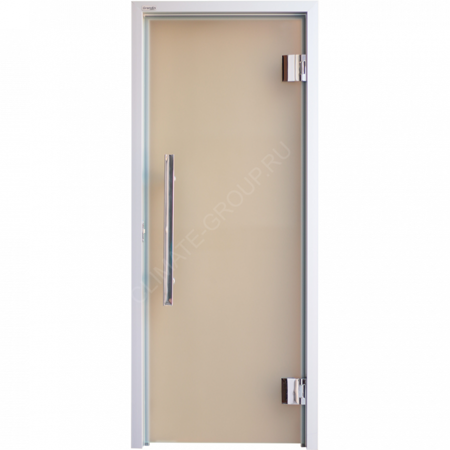 Дверь стеклянная Grandis GS 7*19 Anodize Silver Matelux