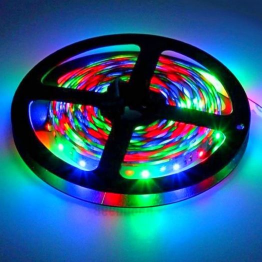 Светодиодная лента с ПДУ, многоцветная, 5 м