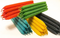 ЗЕЛЕНАЯ ОБРЯДНАЯ СВЕЧА ВОСКОВАЯ КАТАНАЯ