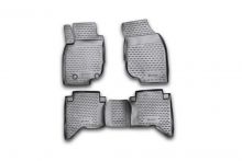 Коврики в салон TOYOTA Hilux, 2011-2015, 4 шт. (полиуретан)