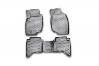 Коврики в салон TOYOTA Hilux, 2011-2015, 4 шт. (полиуретан)