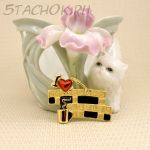 Брошь "Я люблю кроссворды" ( Danecraft США)