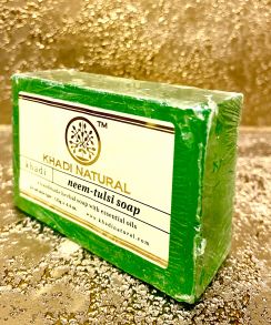 НАТУРАЛЬНОЕ МЫЛО КХАДИ НИМ ТУЛСИ (KHADI NEEM TULSI SOAP), 100 гр