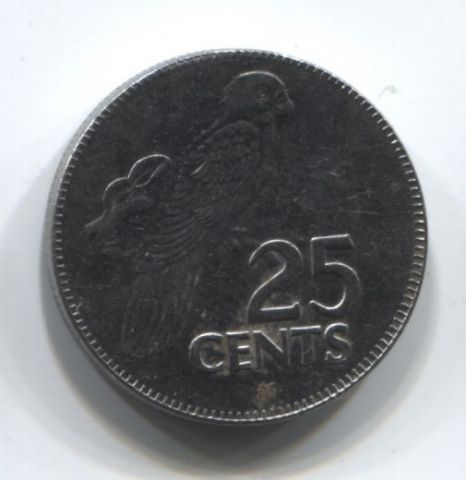 25 центов 2000 года Сейшельские острова