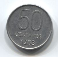 50 сентаво 1983 года Аргентина