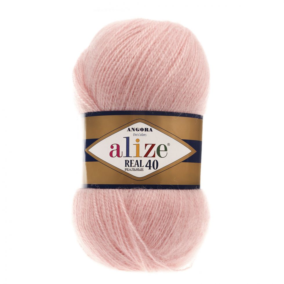 Angora Real 40 (Alize) 363-нежная роза