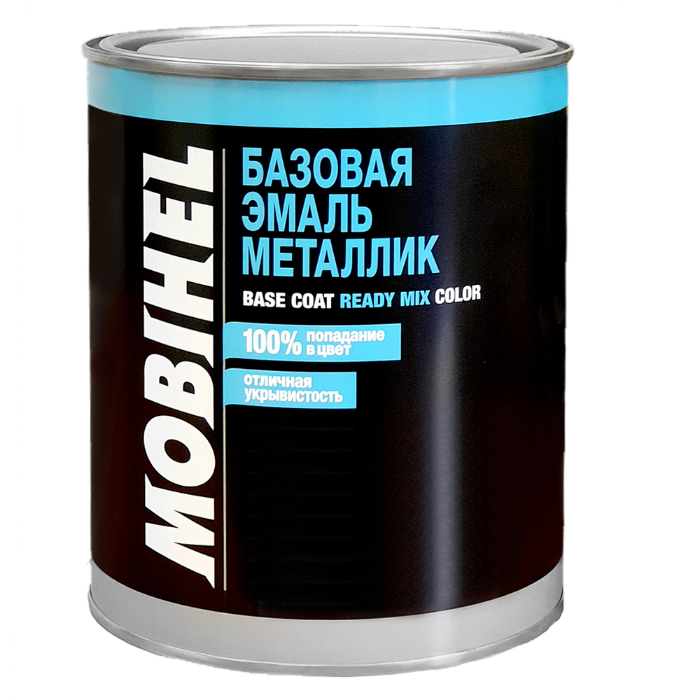 Mobihel Базовая эмаль металлик 672 пантера, 1л.