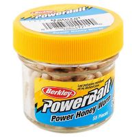 Силиконовая приманка червь Berkley PowerBait 2,5 см розовый (1109645) 55 шт