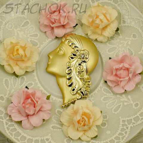 Брошь "Девушка в мечтах" (США)