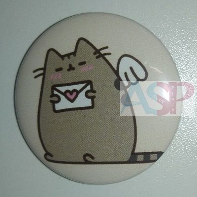 Значок (Средний 37 мм) Pusheen the cat