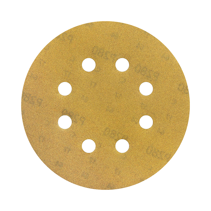 Sia Abrasives siaone 1944 Шлифовальный круг на липучке 125мм., 8 отверстий, P280, в упаковке 50шт.