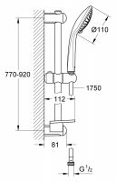 Душевой гарнитур Grohe Euphoria Champagne 27227001 схема 1