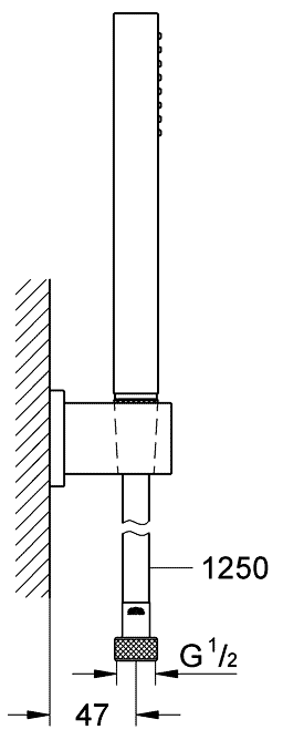 Душевой набор Grohe Euphoria Cube 27702000 схема 3