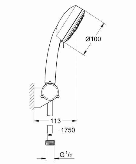 Душевой гарнитур Grohe New Tempesta Cosmopolitan 100 III 27584002 (27584001) ФОТО