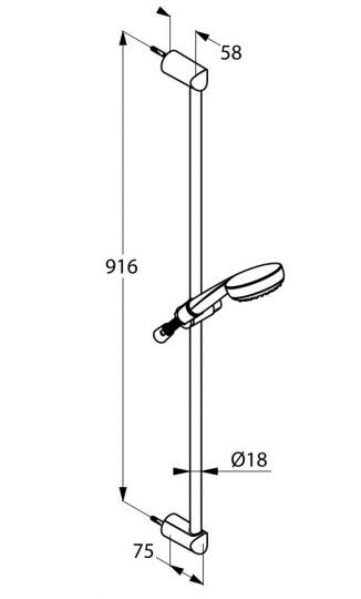 Душевой гарнитур Kludi Logo 1S 6819005-00 ФОТО