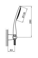 Душевой гарнитур Webert Comfort AC0764015 схема 2