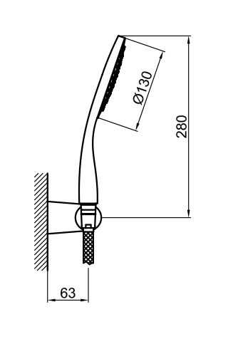 Душевой гарнитур Webert Comfort AC0764015 схема 2