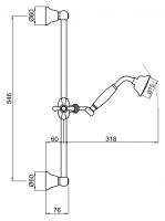 Душевая стойка Webert Comfort AC0384065 схема 2