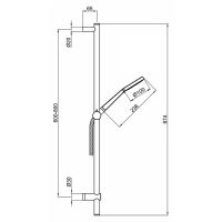 Душевая штанга с держателем Webert Opera AC0929015 схема 2