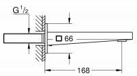 Излив Grohe Plus 13404003 для ванны схема 2