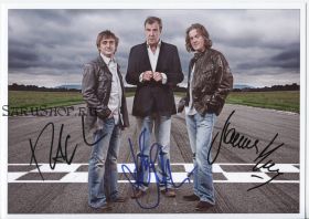 Автографы: Ричард Хаммонд, Джереми Кларксон, Джеймс Мэй. Топ Гир / Top Gear
