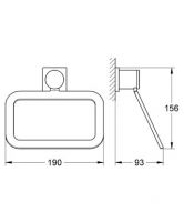 Полотенцедержатель кольцо настенный Grohe Allure 40339000 19х15.6 схема 2