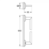 Полотенцедержатель Grohe Allure Brilliant 40497000 схема 2