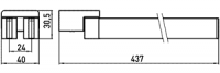 Полотенцедержатель двойной Emco Loft 0550 001 41 схема 3