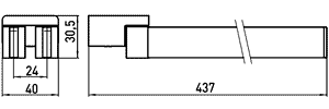 Полотенцедержатель двойной Emco Loft 0550 001 41 ФОТО