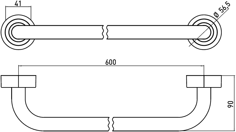 Полотенцедержатель Emco Polo 0760 001 60 схема 3