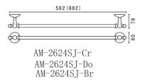 Полотенцедержатель Art&Max Antic Crystal AM-2624SJ схема 3