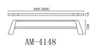 Двойной полотенцедержатель Art&Max Techno AM-4148 схема 2